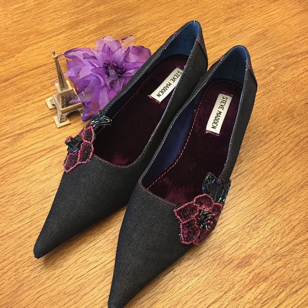 Steve Madden p-kicker black denim size 8.5